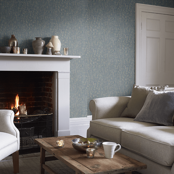 Zoffany Wallpaper - Kensington Walk- Moresque Glaze - Indigo