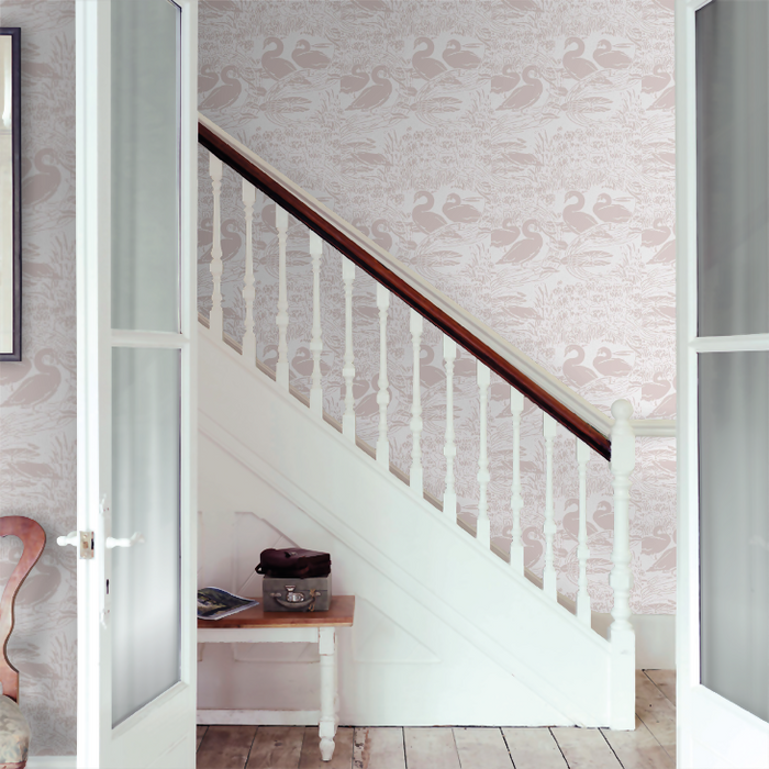 Laura Ashley Wallpaper - Swans