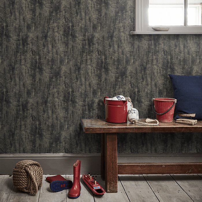 Clarke & Clarke Lusso Wallpaper Collection - Sontuoso - Noir