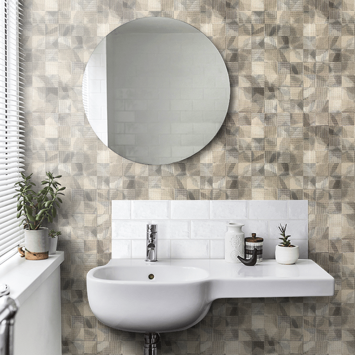 Clarke & Clarke Vivado Wallpaper Collection - Impatto - Charcoal