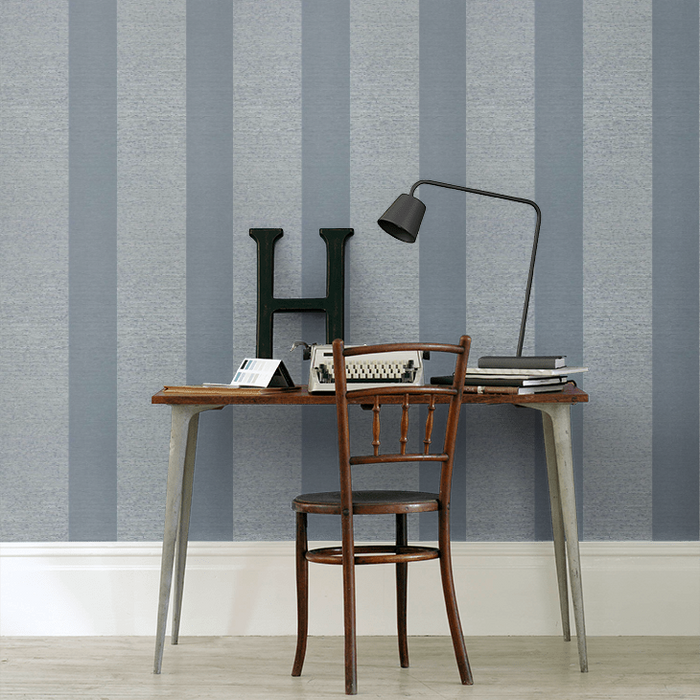 Zoffany Wallpaper - Folio - Ormonde Stripe - Gargoyle