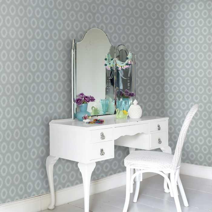 Zoffany Wallpaper - Folio - Tallulah Plain - Empire Grey