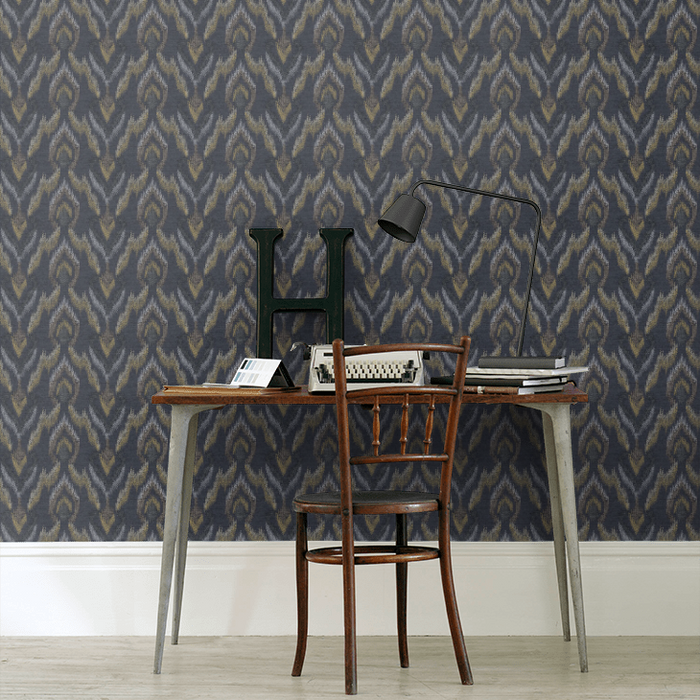 Clarke & Clarke Lusso Wallpaper Collection - Velluto - Noir