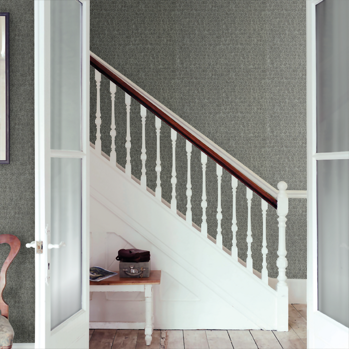 Zoffany Wallpaper - Kempshott - Guinea - Blue Stone