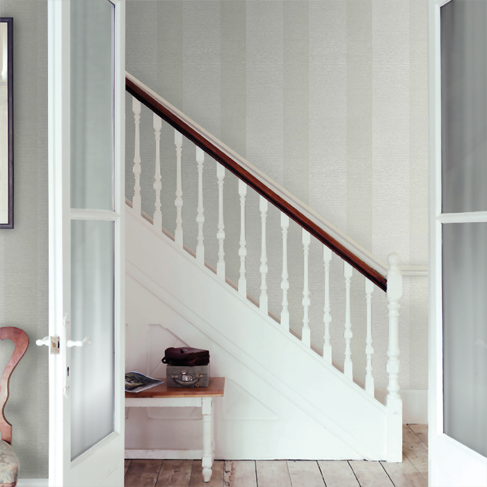 Zoffany Wallpaper - Folio - Ormonde Stripe - Silver