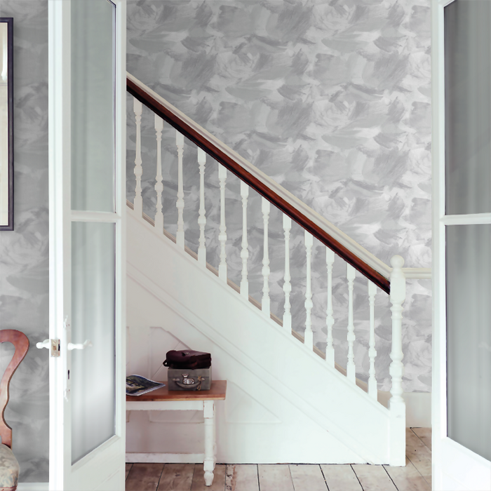 Clarke & Clarke Lusso Wallpaper Collection - Astratto - Dove