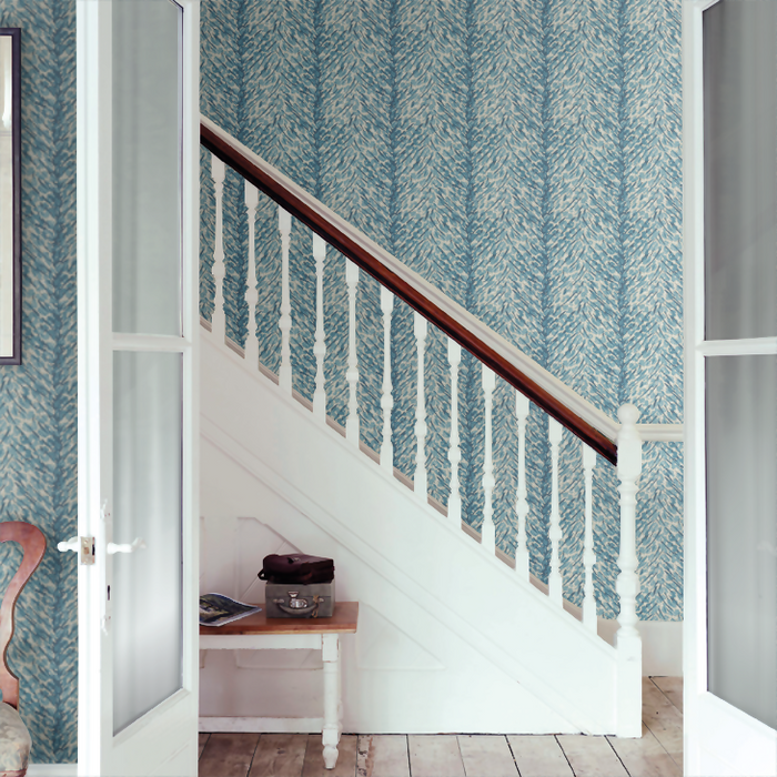 Clarke & Clarke X Breegan Jane Wallpaper Collection - Pokot - Denim