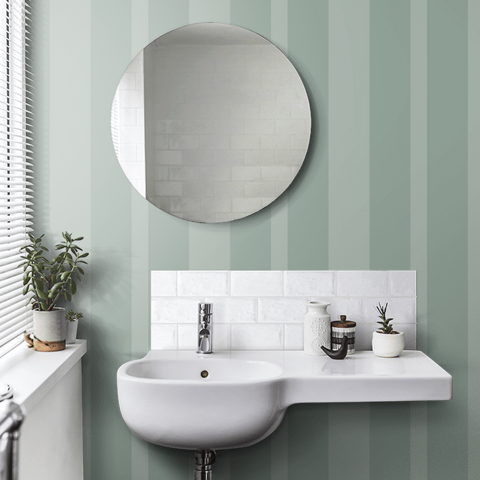 Laura Ashley Wallpaper - Lille Pearlescent Stripe