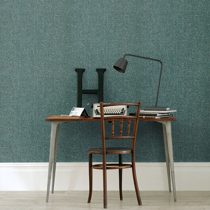 Zoffany Wallpaper - Folio - Kauri - Serpentine / Gold