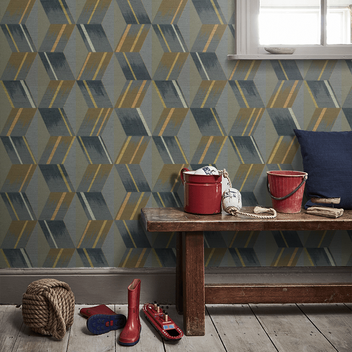 Zoffany Wallpaper - Rhombi - Anthracite