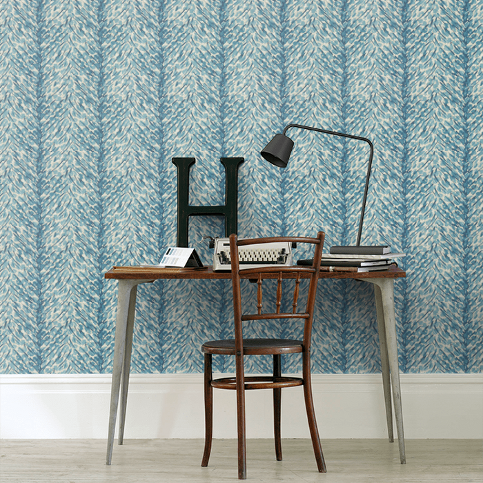 Clarke & Clarke X Breegan Jane Wallpaper Collection - Pokot - Denim