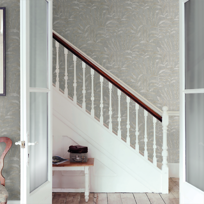 Zoffany Wallpaper - Darnley - Highclere - Zinc