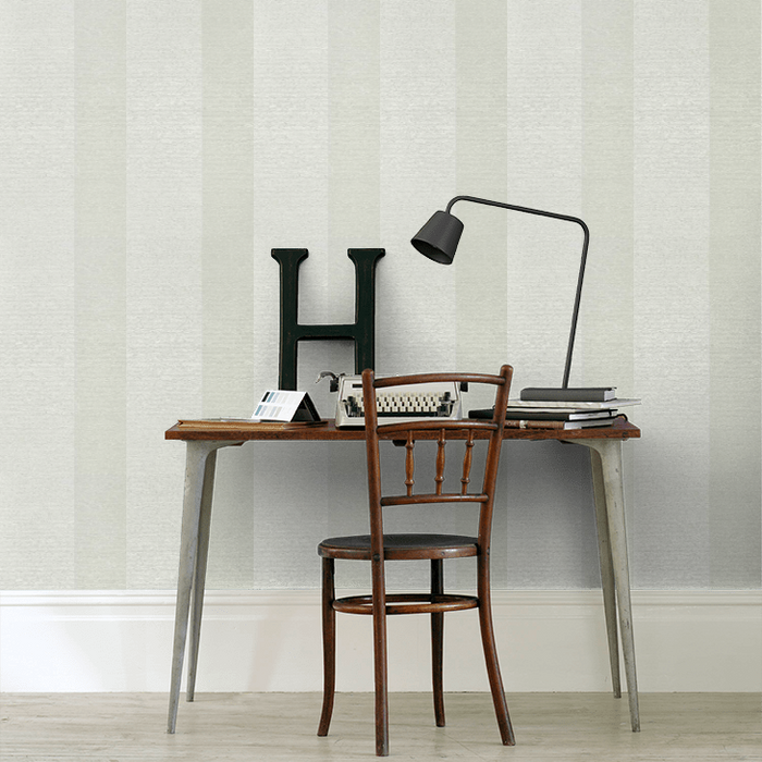 Zoffany Wallpaper - Folio - Ormonde Stripe - Silver