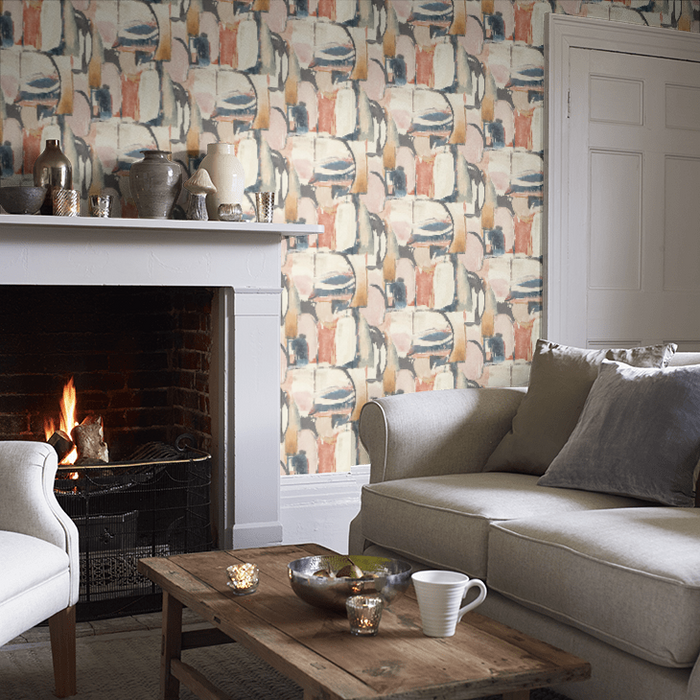 Clarke & Clarke Vivado Wallpaper Collection - Figura - Midnight