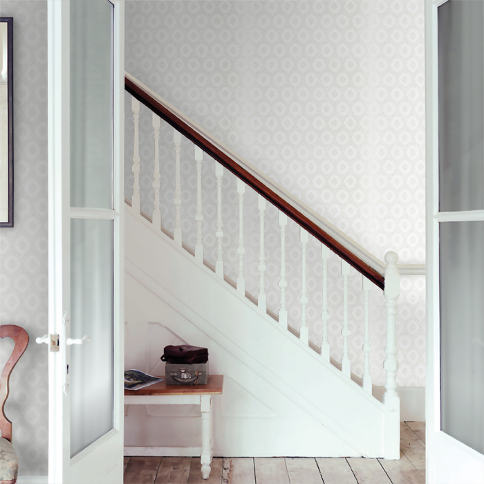 Zoffany Wallpaper - Folio - Tallulah Plain - Perfect White