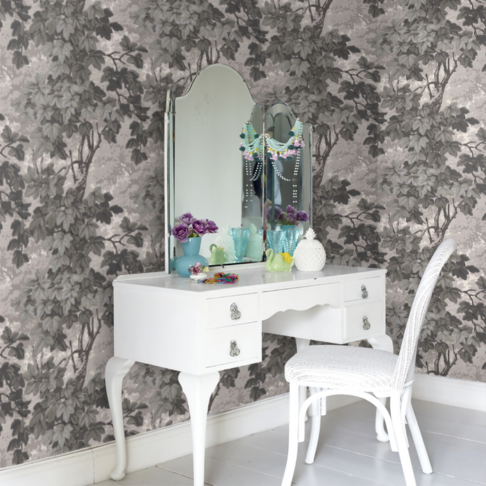 Zoffany Wallpaper - Kensington Walk- Richmond Park - Charcoal