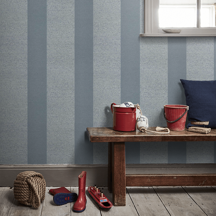 Zoffany Wallpaper - Folio - Ormonde Stripe - Gargoyle