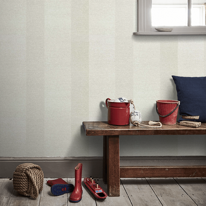 Zoffany Wallpaper - Folio - Ormonde Stripe - Mushroom