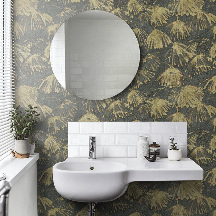 Zoffany Wallpaper - Kempshott - Iliad - Burnished