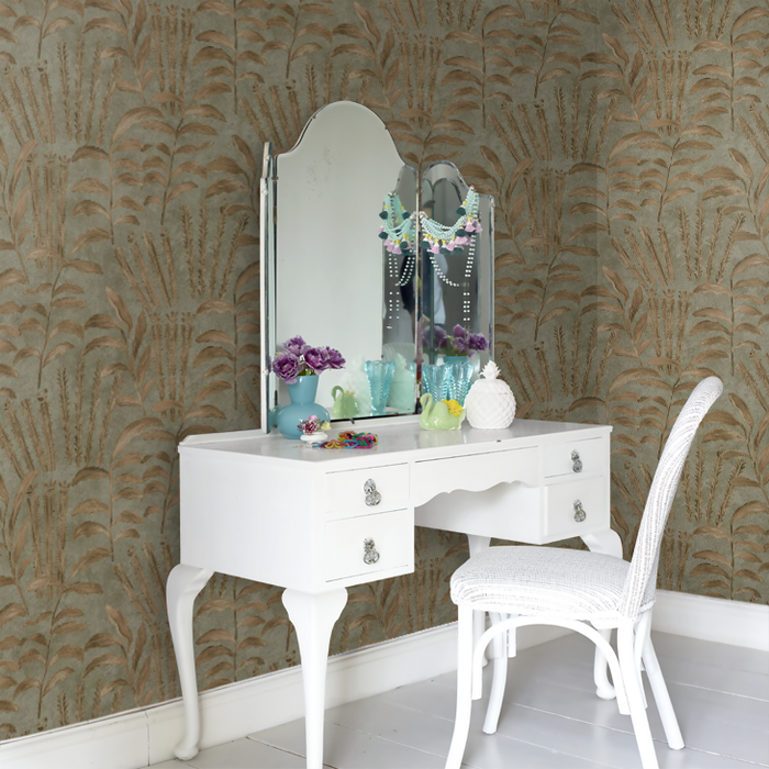 Zoffany Wallpaper - Darnley - Highclere - Olivine