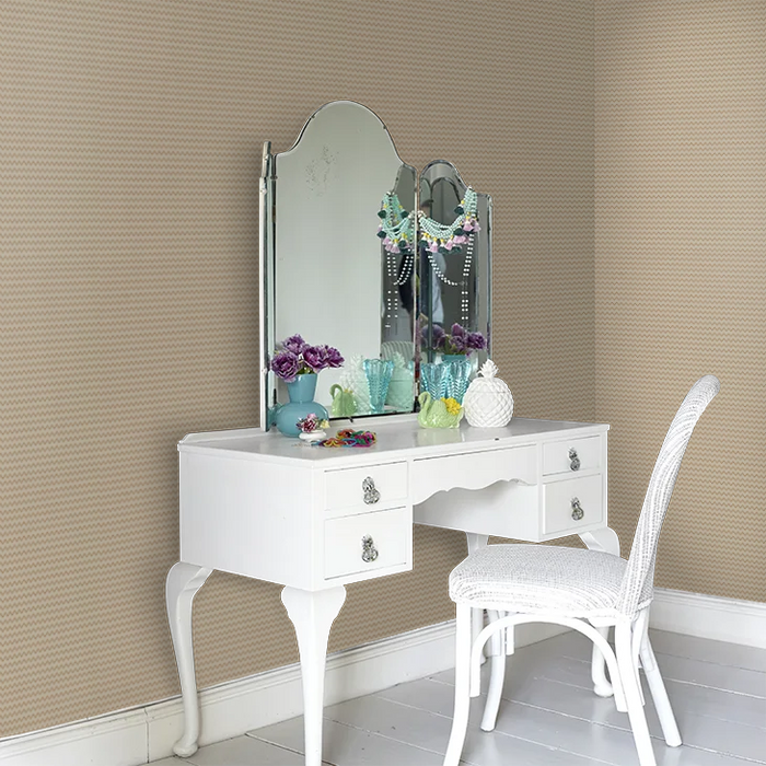 Zoffany Wallpaper - The Muse - Oblique Mini - Mousseaux