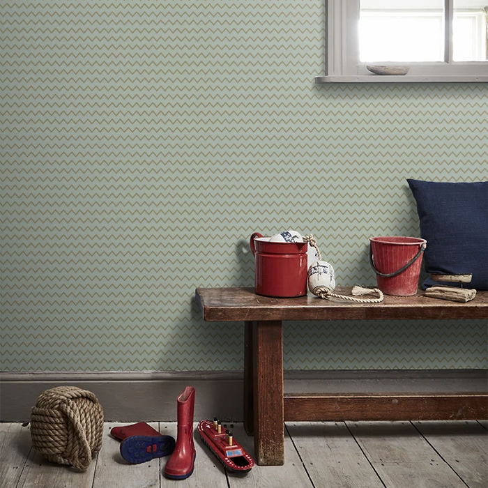 Zoffany Wallpaper - The Muse - Oblique - Stone