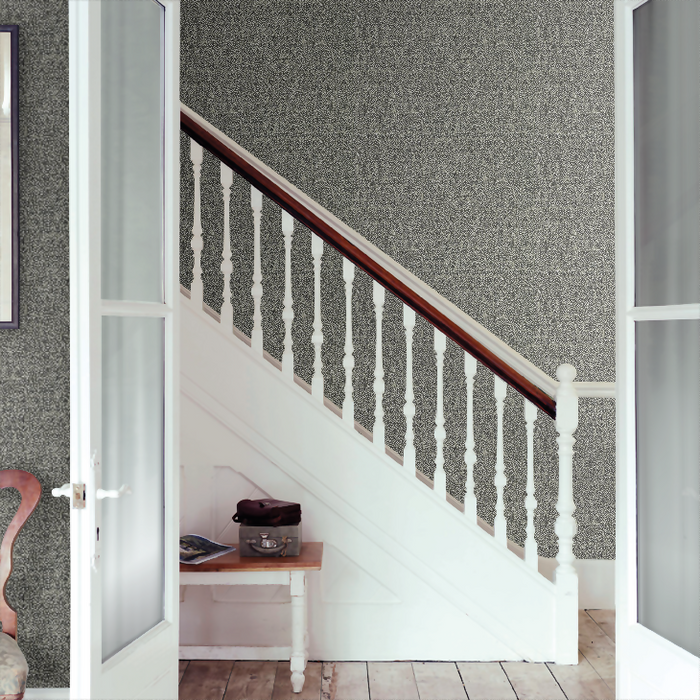 Zoffany Wallpaper - Kempshott - Guinea - Charcoal