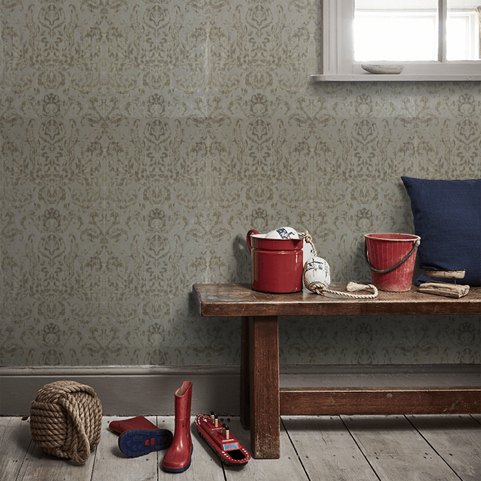 Zoffany Wallpaper - Constantina Damask - Brocatello - Burnish