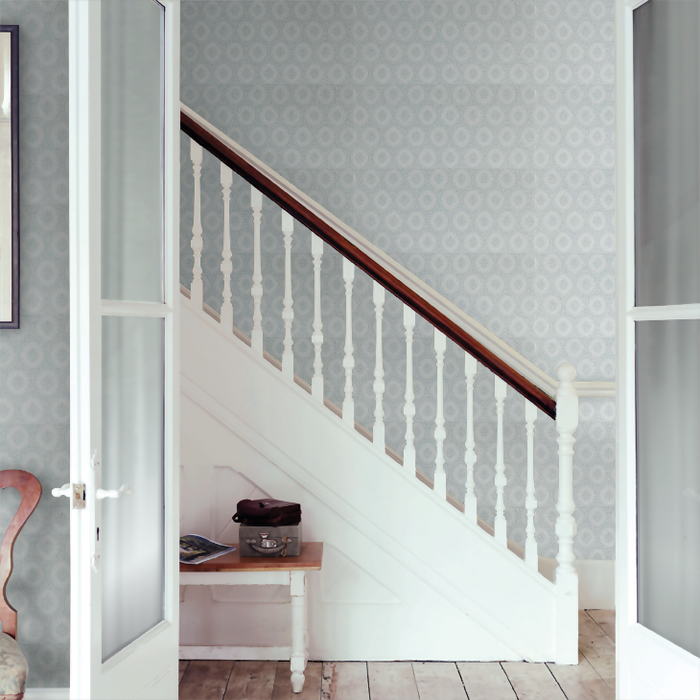 Zoffany Wallpaper - Folio - Tallulah Plain - Storm Grey