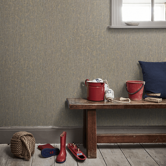 Zoffany Wallpaper - Kensington Walk- Moresque Glaze - Antique Bronze