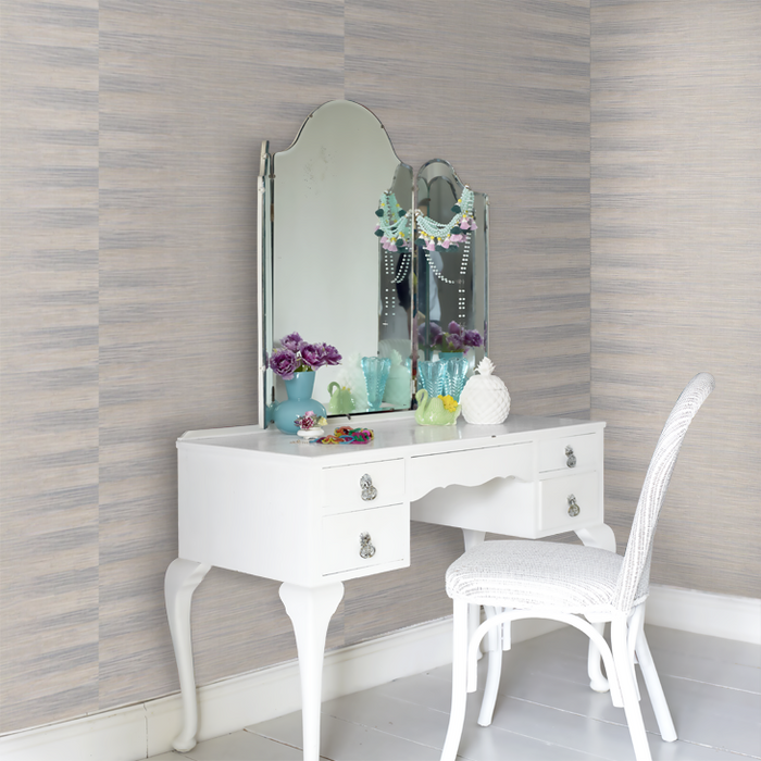 Zoffany Wallpaper - Kensington Walk- Kensington Grasscloth - Mineral