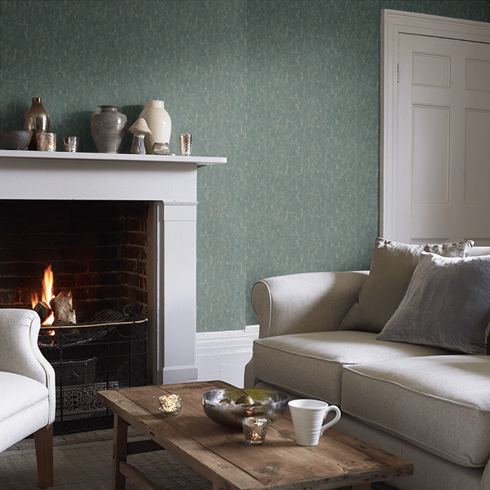 Zoffany Wallpaper - Kensington Walk- Moresque Glaze - Huntsmans green