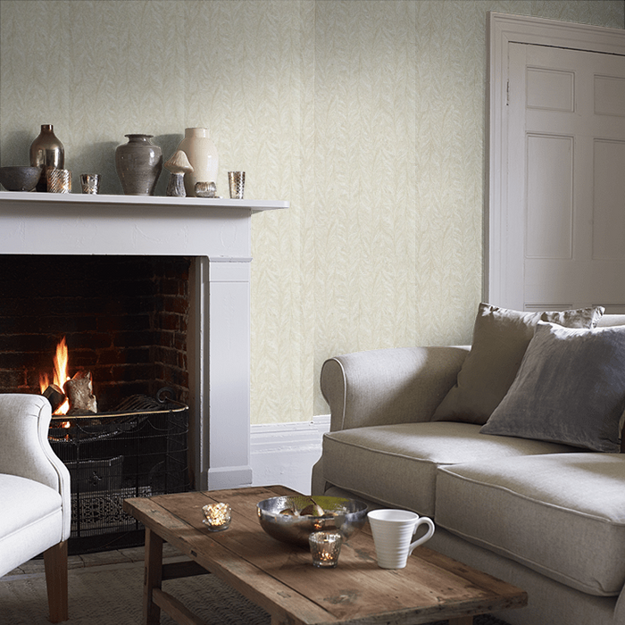 Zoffany Wallpaper - Darnley - Ebru II - Pale Gold