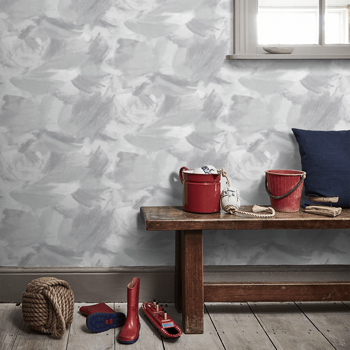 Clarke & Clarke Lusso Wallpaper Collection - Astratto - Dove