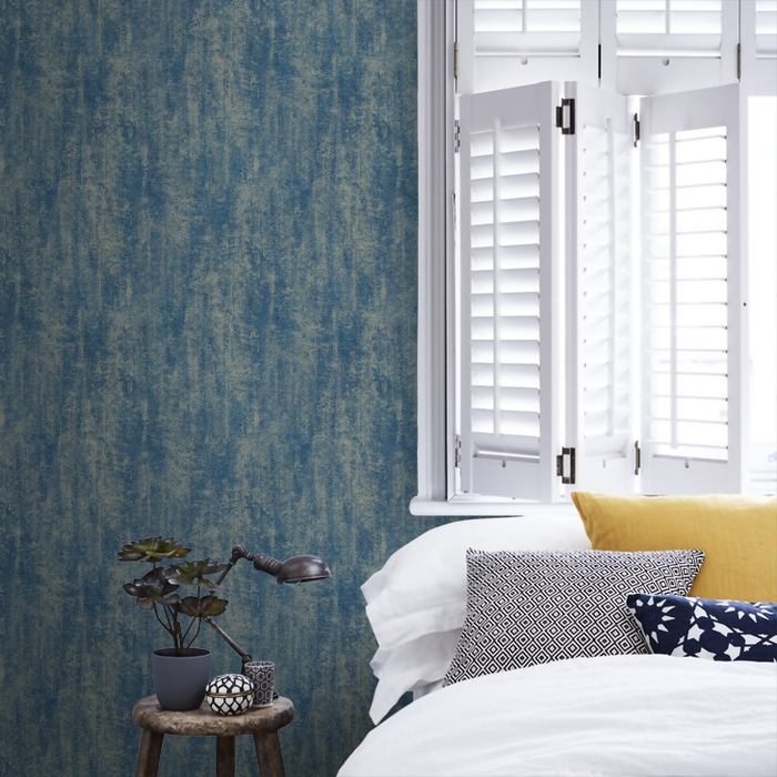 Clarke & Clarke Lusso Wallpaper Collection - Sontuoso - Midnight