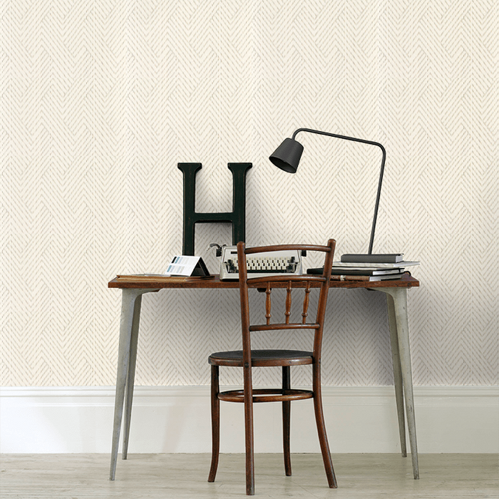 Clarke & Clarke Vivado Wallpaper Collection - Grassetto - Ivory