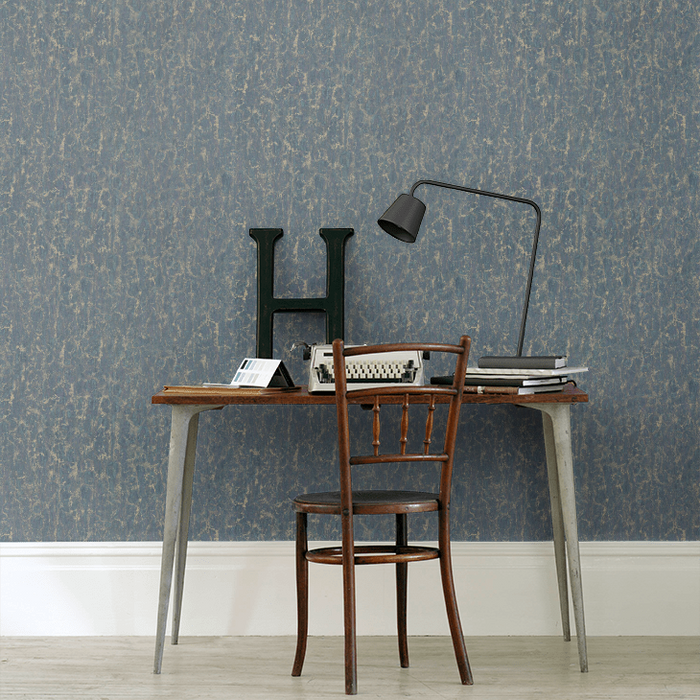 Zoffany Wallpaper - Kensington Walk- Moresque Glaze - Indigo