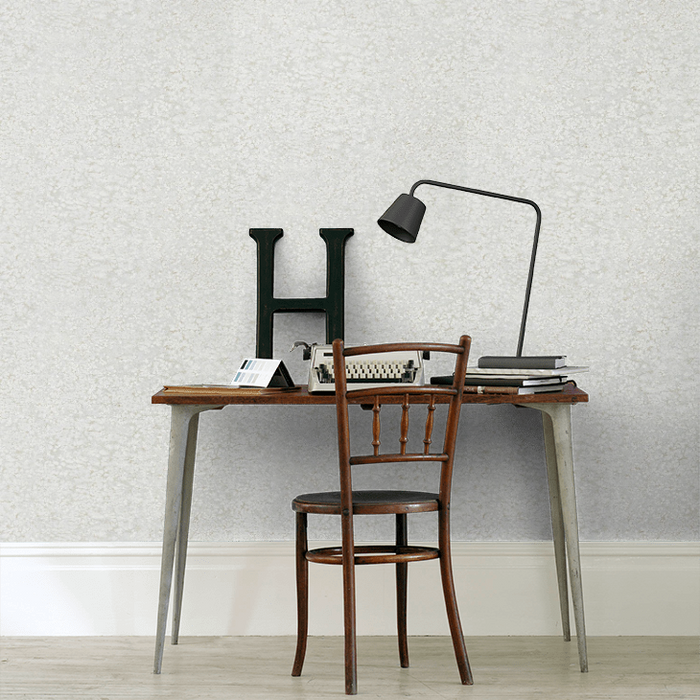 Zoffany Wallpaper - Kempshott - Weathered Stone Plain - Bluestone