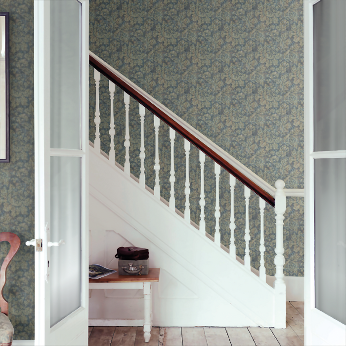 Zoffany Wallpaper - Constantina Damask - Fresco Secco - Bronze