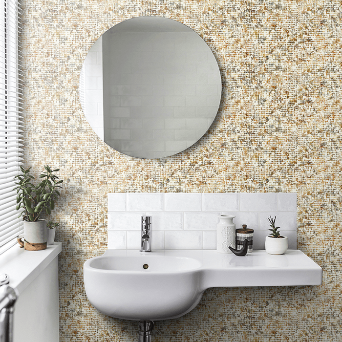 Clarke & Clarke Fusion Wallpaper Collection - Scintilla - Ochre