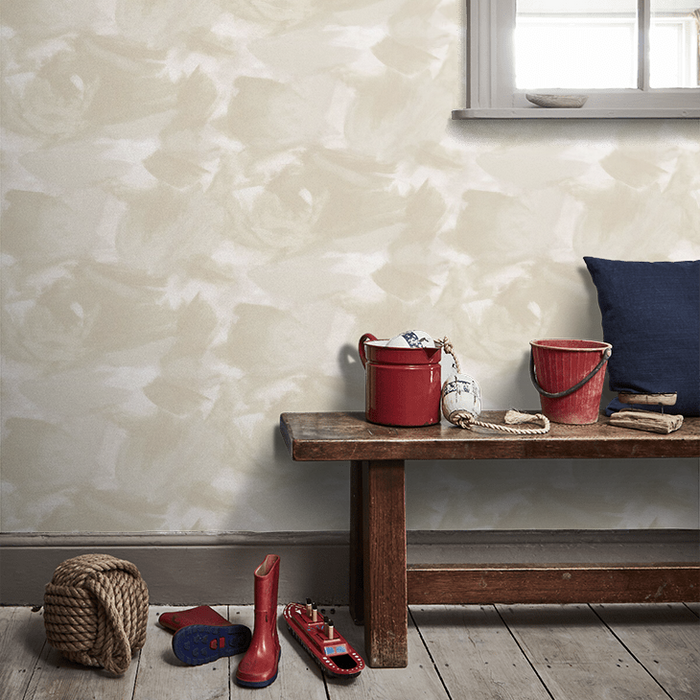 Clarke & Clarke Lusso Wallpaper Collection - Astratto - Linen