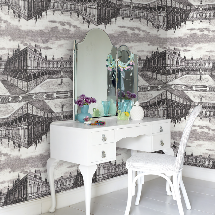 Zoffany Wallpaper - Palladio Volume I - Royal Exchange - Snow / Architects White