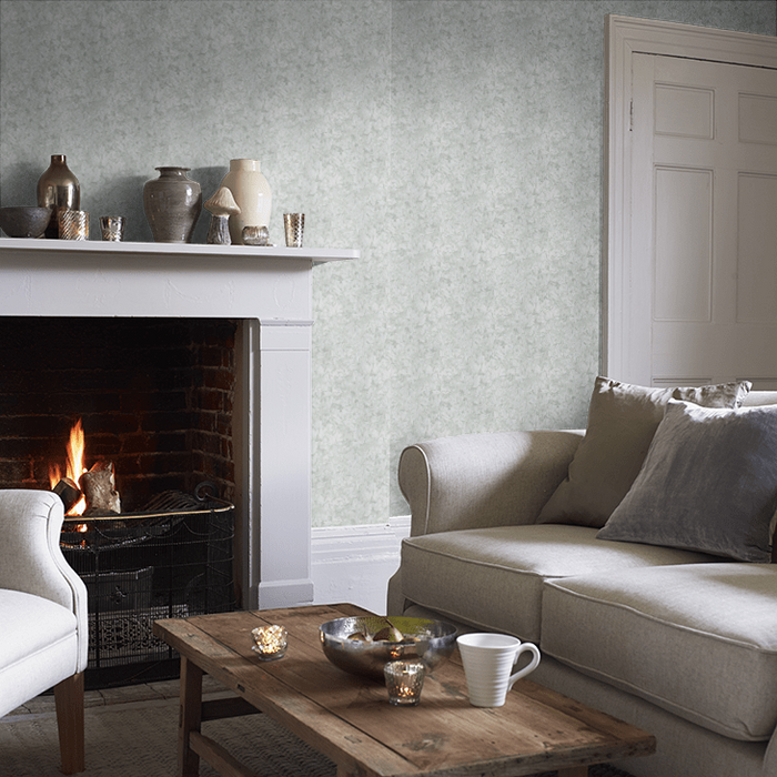 Laura Ashley Wallpaper - Corrina Leaf