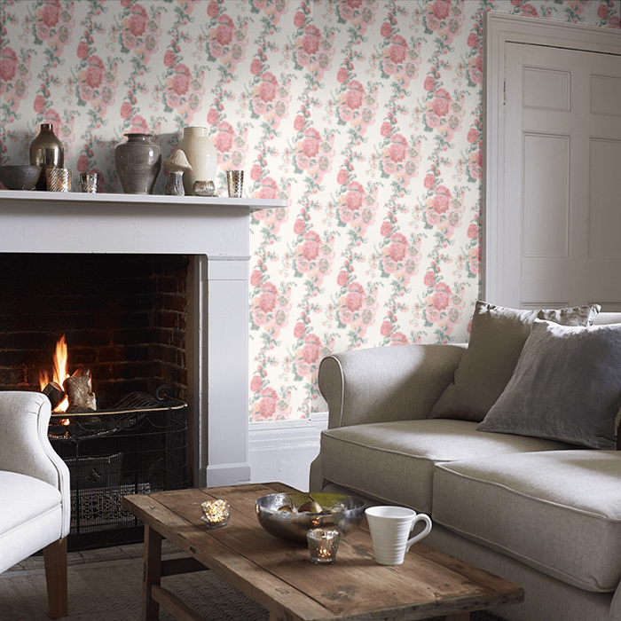 Laura Ashley Wallpaper - Hollyhocks