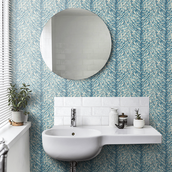 Clarke & Clarke X Breegan Jane Wallpaper Collection - Pokot - Denim