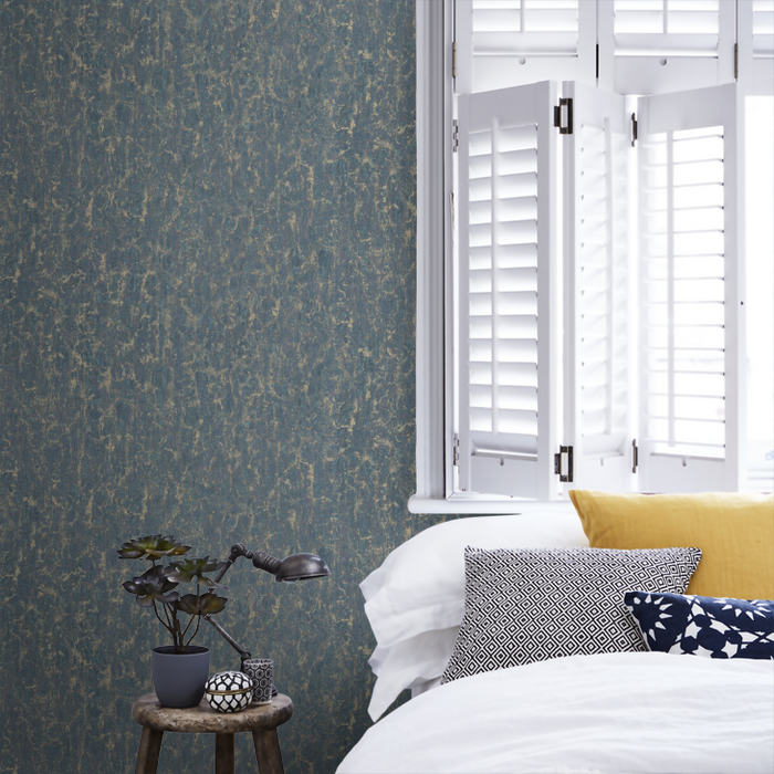 Zoffany Wallpaper - Kensington Walk- Moresque Glaze - Indigo