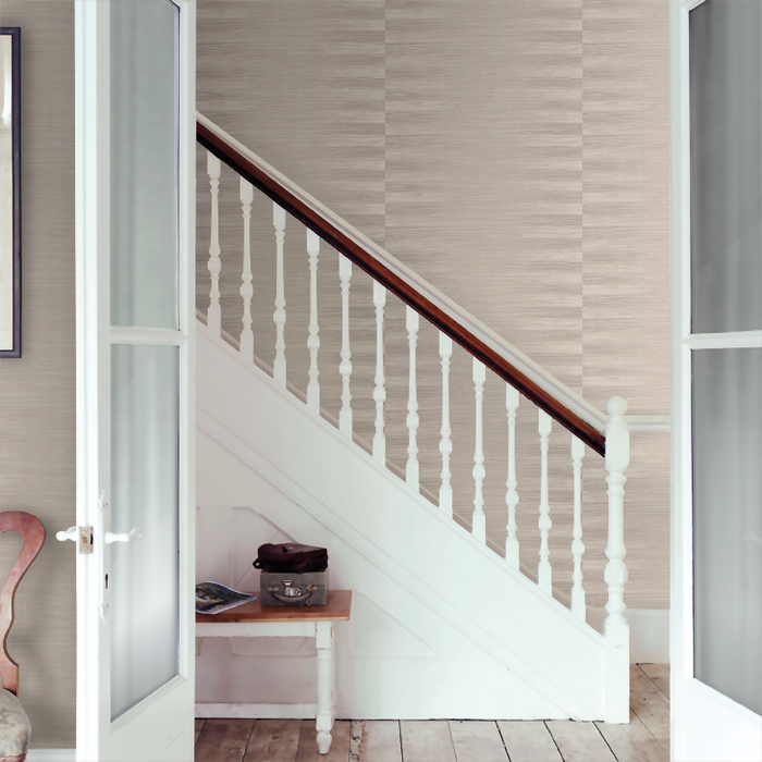 Zoffany Wallpaper - Kensington Walk- Kensington Grasscloth - Paris Grey