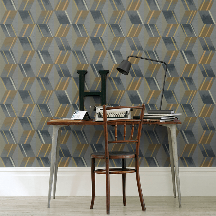 Zoffany Wallpaper - Rhombi - Anthracite