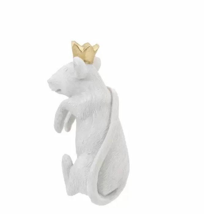 Mouse King Pot Hanger White and Gold 2 pack