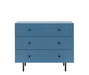 Buckhurst Blue Scalloped Chest of Drawers